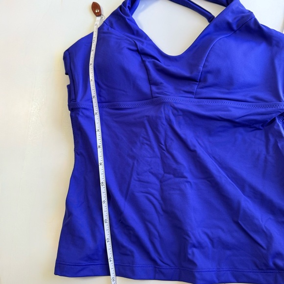 NWT ATHLETA TRIANGLE TANKINI TOP Blue - Picture 7 of 8